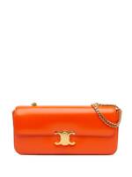 Céline Pre-Owned 2021 Triomphe Calfskin Cuir Chain shoulder bag - Orange