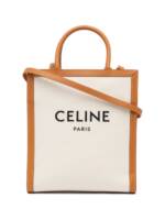 Céline Pre-Owned 2022 kleine Vertical Cabas Satchel-Tasche aus Canvas - Braun