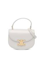 Céline Pre-Owned 2022 mini Besace Clea Satchel-Tasche - Weiß