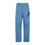 Christian Dior - Blue Cotton Cargo Pants - Größe 48 - blau