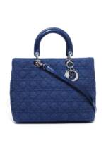 Christian Dior Pre-Owned 2000 große Cannage Lady Dior Handtasche - Blau