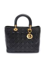 Christian Dior Pre-Owned 2000 große Lady Dior Handtasche - Schwarz