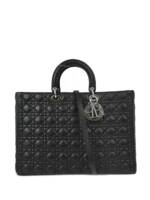 Christian Dior Pre-Owned 2009 Cannage Lady Dior Handtasche - Schwarz