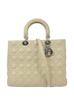 Christian Dior Pre-Owned 2012 Cannage Lady Dior Handtasche - Nude