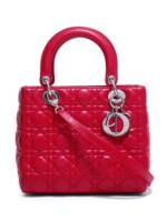 Christian Dior Pre-Owned Cannage Lady Dior Handtasche - Rot