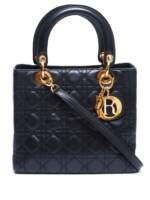 Christian Dior Pre-Owned Lady Dior Handtasche - Schwarz