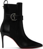 Christian Louboutin Black So CL 85 Chelsea Boots