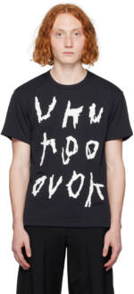 Comme des Garçons Homme Plus Black Printed T-Shirt