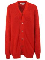 Comme des Garcons - Long Button Front Cardigan - Größe M - rot