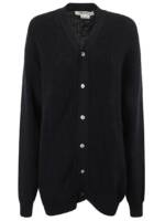 Comme des Garcons - Long Button Front Cardigan - Größe S - schwarz