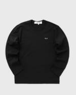 Comme des Garçons Play T-SHIRT BLACK EMBLEM KNIT men Longsleeves black in Größe:S