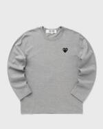 Comme des Garçons Play T-SHIRT BLACK EMBLEM KNIT men Longsleeves grey in Größe:S