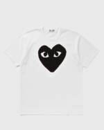 Comme des Garçons Play T-SHIRT LOGO PRINT KNIT men Shortsleeves white in Größe:S