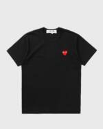 Comme des Garçons Play T-SHIRT RED EMBLEM KNIT men Shortsleeves black in Größe:L