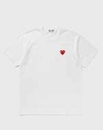 Comme des Garçons Play T-SHIRT RED EMBLEM KNIT men Shortsleeves white in Größe:S