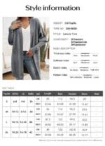 DEBAIJIA Cardigan Damen Cardigan Vorderseite mit Taschen Einfarbig Gestrickt Warm