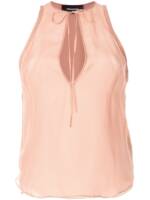 DSQUARED2 Ärmellose Seidenbluse - Rosa