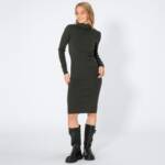 Damen-Kleid mit Rollkragen