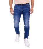 Denim Distriqt Skinny-fit-Jeans Basic Herren Slim Fit Jeans mit stretch Blau 1060 W31/L32