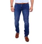 Denim Distriqt Slim-fit-Jeans Herren Regular Fit Jeanshose mit Stretch Blau 3004 W33/L34