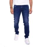 Denim Distriqt Slim-fit-Jeans Herren Regular Fit Jeanshose mit Stretch Blau 3007 W34/L34