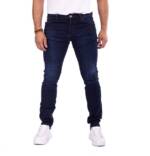 Denim Distriqt Slim-fit-Jeans Herren Regular Fit Jeanshose mit Stretch Dunkelblau 3015 W31/L34