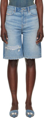 Diesel Blue De-Sire-Short Denim Shorts