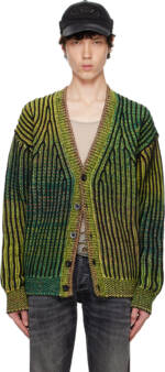 Diesel Green K-Oakland-Cr Cardigan