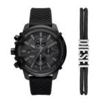 Diesel Uhren - Diesel Griffed herren Uhr Schwarz DZ4650SET - Gr. unisize - in Schwarz - für Damen