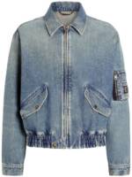 Dolce & Gabbana Jeansjacke mit Logo-Applikation - Blau