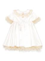 Dolce & Gabbana Kids Kleid aus Satin - Nude