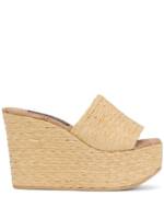 Dolce & Gabbana Wedge-Sandalen mit Plateau - Nude