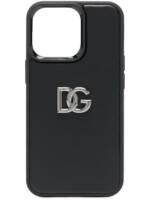 Dolce & Gabbana iPhone 13 Pro-Hülle mit Logo - Schwarz