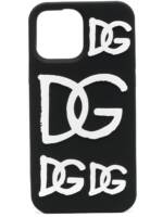 Dolce & Gabbana iPhone 13 Pro Max-Hülle mit Logo - Schwarz