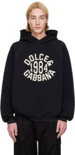 Dolce&Gabbana Black Paneled Hoodie