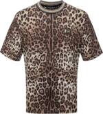 Dolce&Gabbana - Dolce & Gabbana Leopard Print T-shirt - Größe 46 - braun