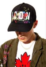 Dsquared2 Baseball Cap Icon Splash Cap Paint-Splatter Farbspritzer und Distress-Details für ein einzigartiges Design