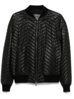 Emporio Armani Bomberjacke aus Leder - Schwarz