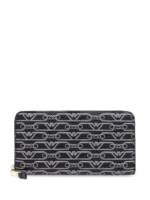 Emporio Armani Portemonnaie mit Jacquard-Print - Schwarz