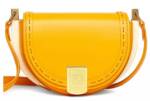 FENDI Umhängetasche Moonlight Curved Crossbody Satchel, mit seitlichen Plexiglas- und Gold-Metall-Akzenten