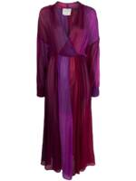 Forte Forte Seidenkleid mit Farbverlauf - Violett