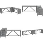 Garten-Eckbank mit Pflanzkübel 117 cm Massivholz Akazie Grau - Gartenbank - Gartenbänke - Home & Living - Grau