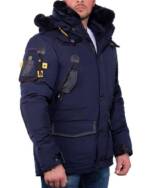 Geographical Norway Winterjacke Herren Kapuzen Jacke baacrobate Navy L Outdoor activity