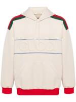 Gucci Hoodie mit Logo-Patch - Nude