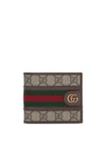 Gucci Ophidia Portemonnaie mit GG-Schild - Braun