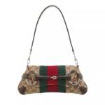 Gucci Pochettes - Horsebit Chain Small Shoulder Bag - Gr. unisize - in Braun - für Damen