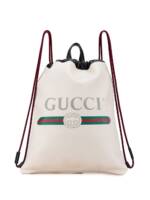 Gucci Pre-Owned 2016-2024 Rucksack mit Gucci-Logo - Weiß