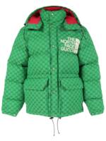 Gucci Pre-Owned x The North Face 2000 gefütterte Jacke aus GG Canvas - Grün