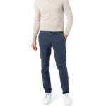 HILTL Herren Chino blau Baumwolle Slim Fit