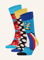 Happy Socks 3er-Pack Socken Mit Geschenkbox blau